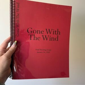Red 'Gone With The Wind' Script